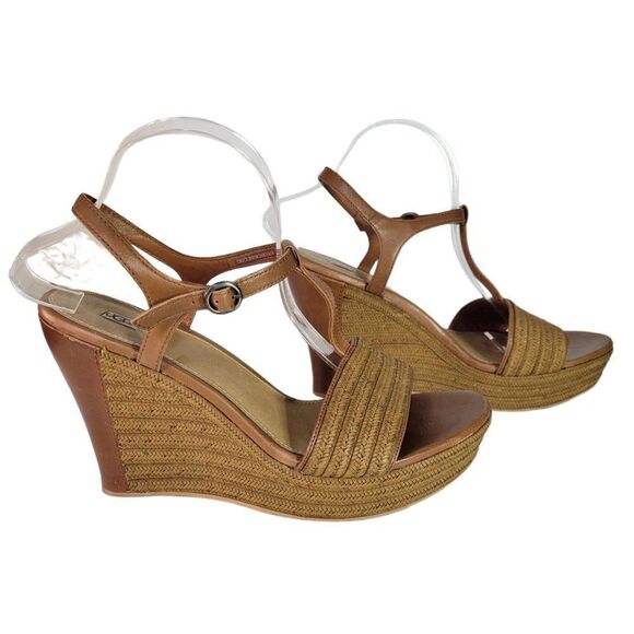 UGG Australia Espadrille Fitche Wedge Sandals (Size 11) - Picture 2 of 12